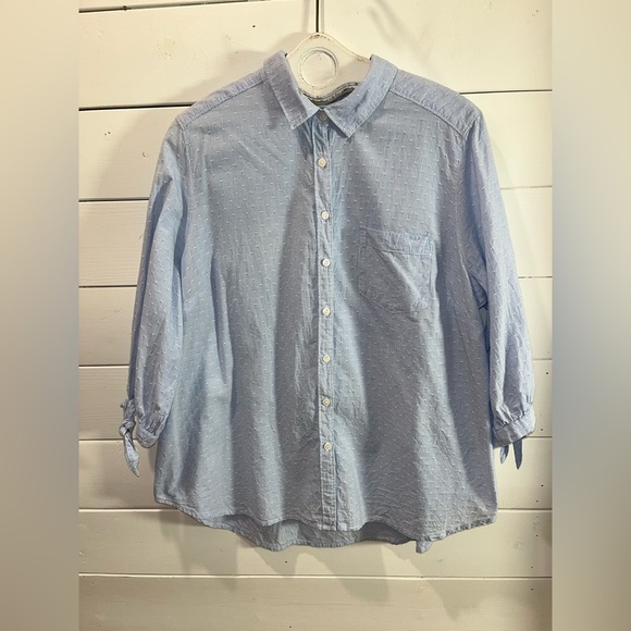 DC JEANS – Blue Striped Button-Up Shirt – Size 1X - Picture 2 of 9